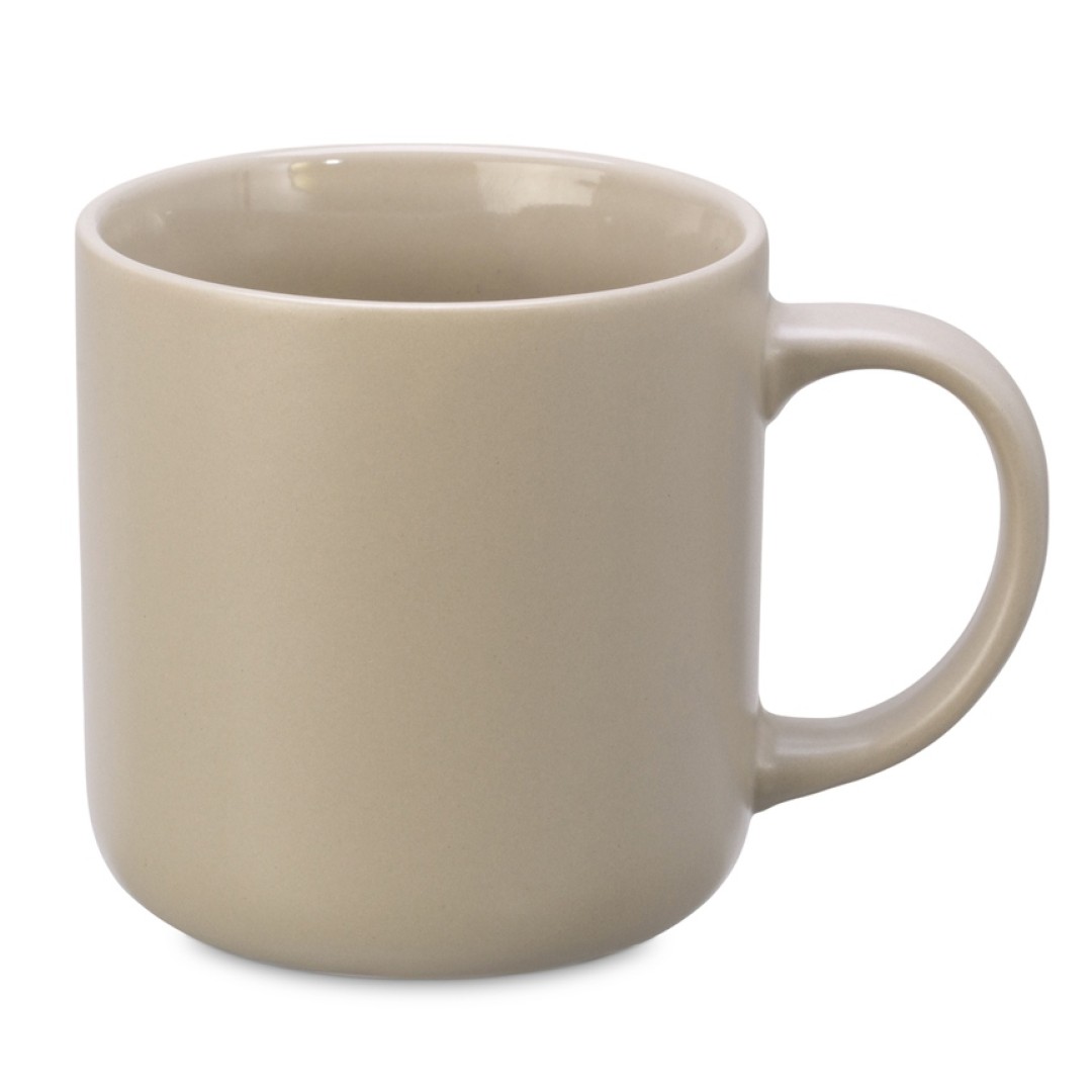 Кружка матовая Rita, 410мл, бежевый