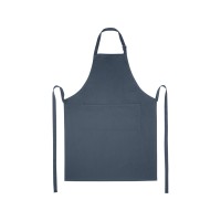 Фартук Andrea плотностью 240 г/м2 с регулируемой завязкой на шее - Hale Blue