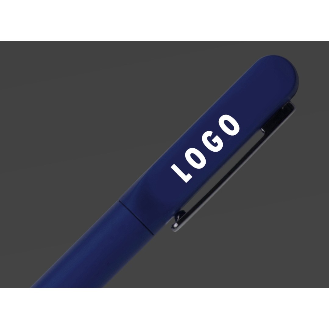 Металлическая шариковая ручка со светящимся логотипом "Illuminata", синий