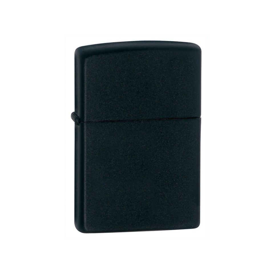Зажигалка ZIPPO Classic с покрытием Black Matte, латунь/сталь, чёрная, матовая, 38x13x57 мм