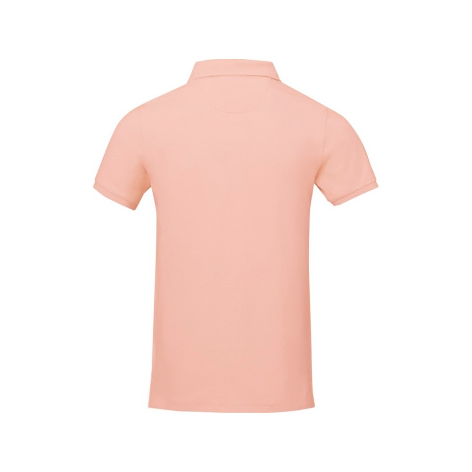 Calgary мужская футболка-поло с коротким рукавом, pale blush pink