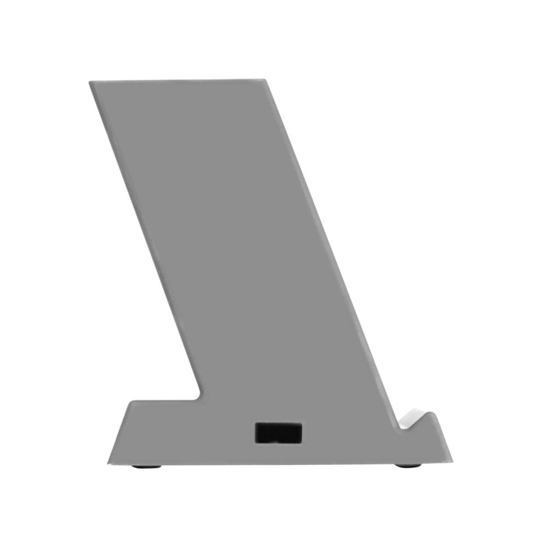 Беспроводная зарядка-подставка с подсветкой "Glow box", серый