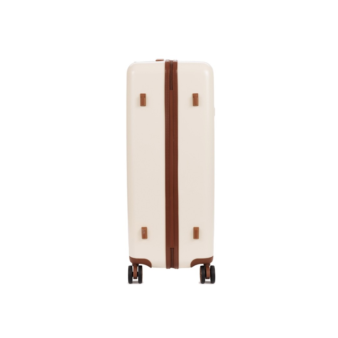 Чемодан BUGATTI Amelia, бежевый, поликарбонат / АБС-пластик, 50х29х76 см, 85 л