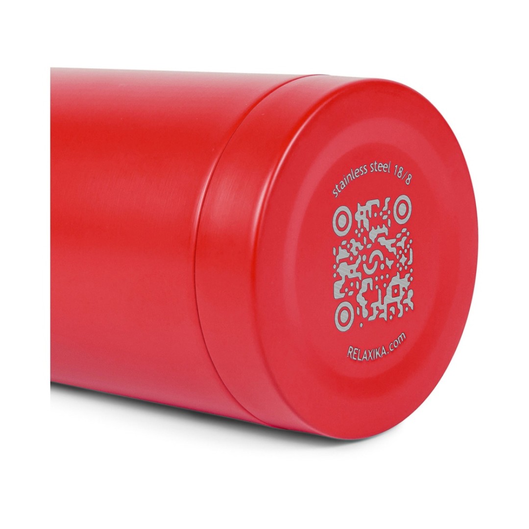 Термос Relaxika 101 (1 литр), красный (без лого)