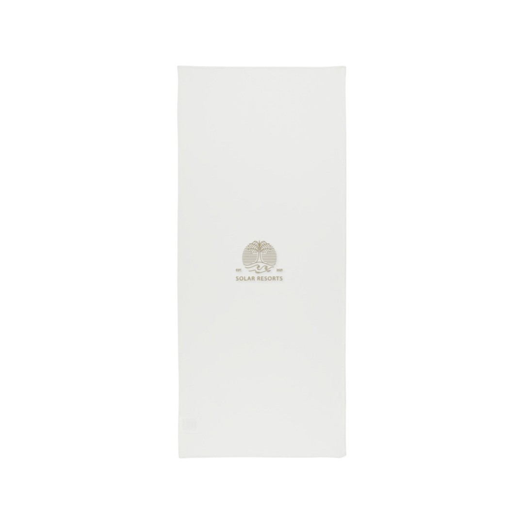 Lucas спортивное полотенце из переработанного полиэстера 30х80 см - Белый