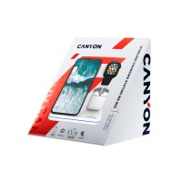 Беспроводное зарядное устройство для гаджетов "3-в-1" с технологией QI Canyon WS-302 (CNS-WCS302W), белый