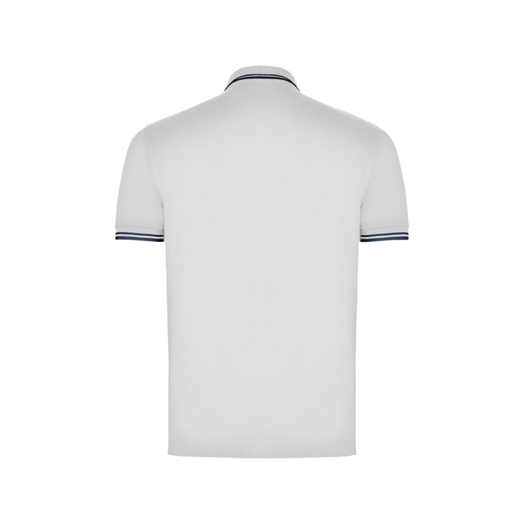 Рубашка поло "Montreal" мужская, белый/нэйви