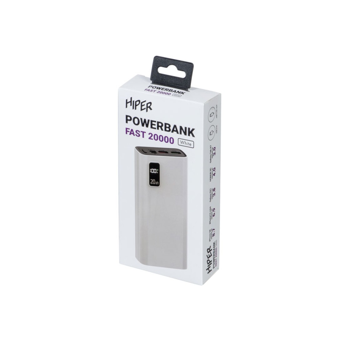 Портативный внешний аккумулятор FAST 20000 White (Р)