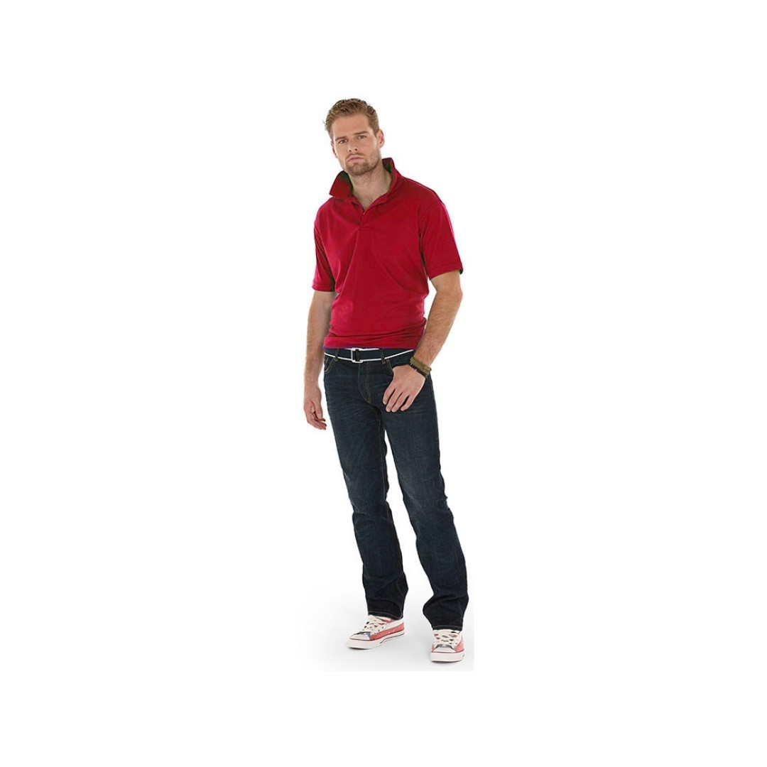 Рубашка поло "Boston" мужская, бургунди