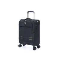 Чемодан TORBER Brosno, чёрный, нейлон 600D, 36,5 х 14 х 54 см, 32 л