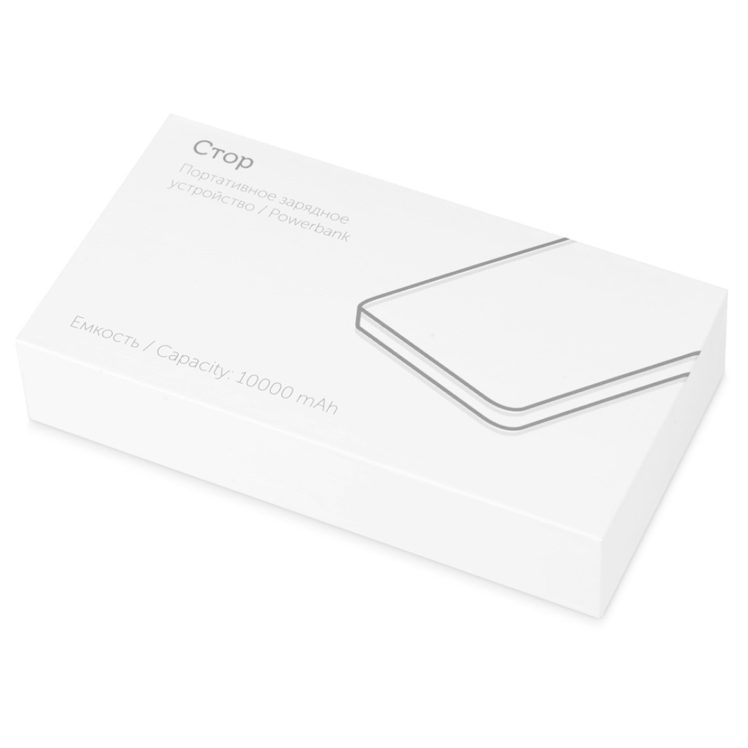 Портативное зарядное устройство "Стор", 10000 mAh, черный