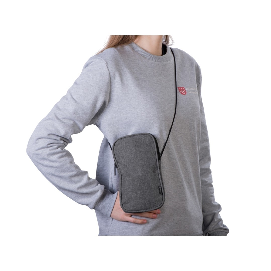 Сумка-чехол Suiper для телефона, серый меланж