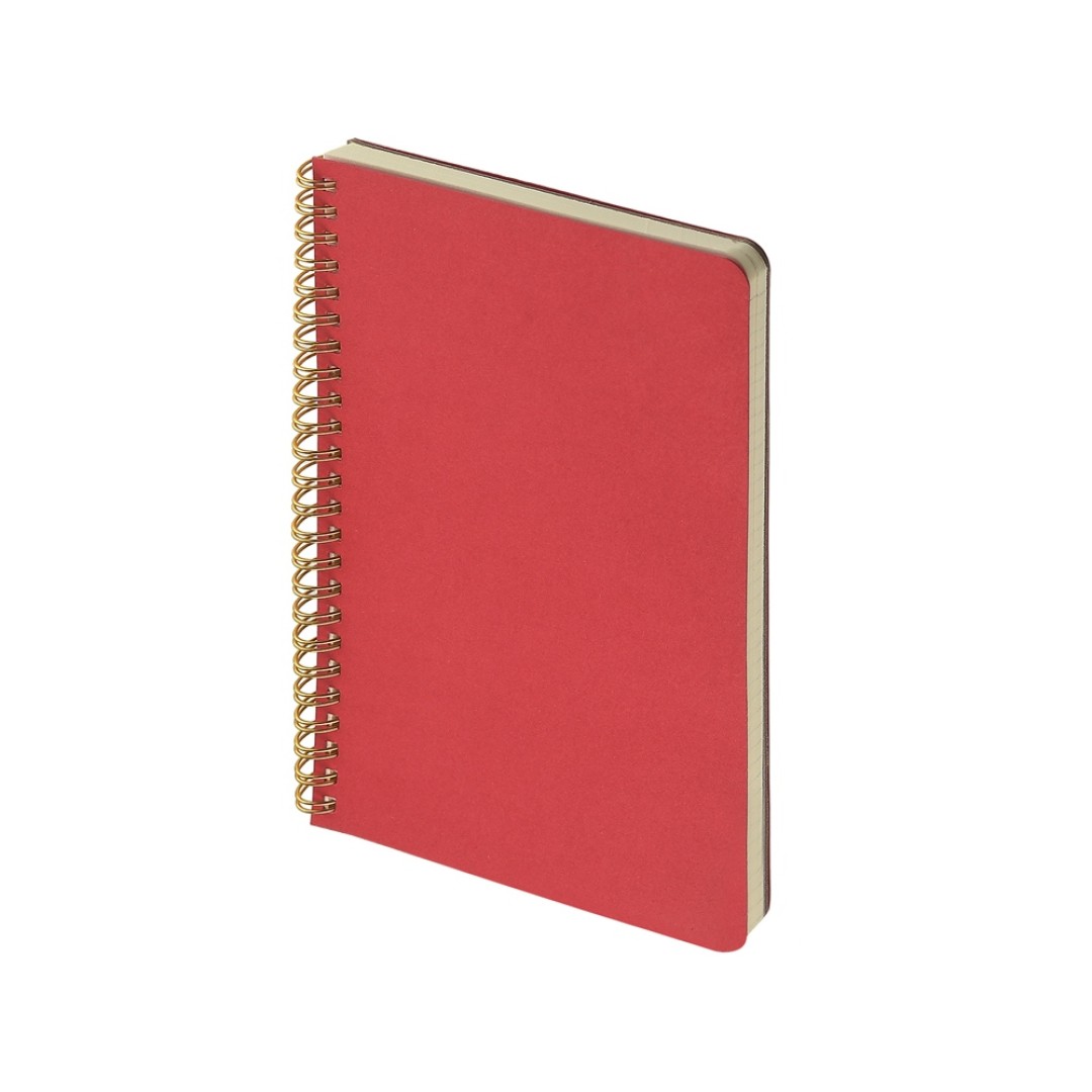 Бизнес тетрадь на гребне А5 "Pragmatic", 60 листов в клетку, красный