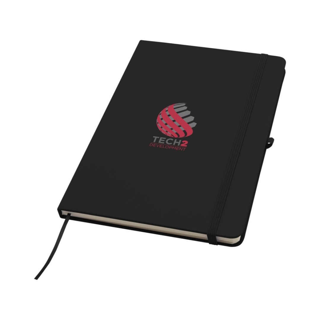 Блокнот Spectrum Plus формата A5 в твердой обложке - сплошной черный