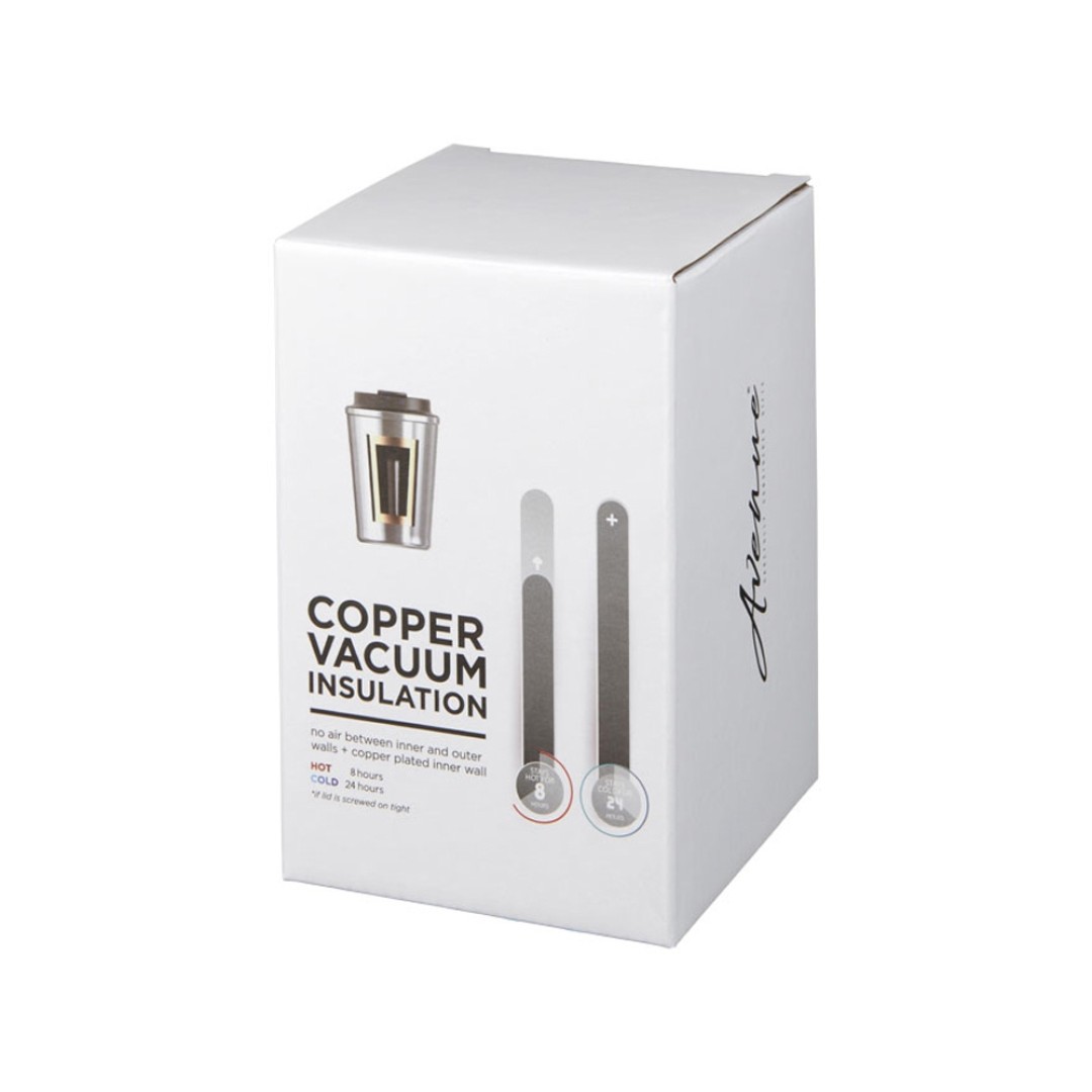 Герметичная медная вакуумная термокружка Thor объемом 360 мл, серый