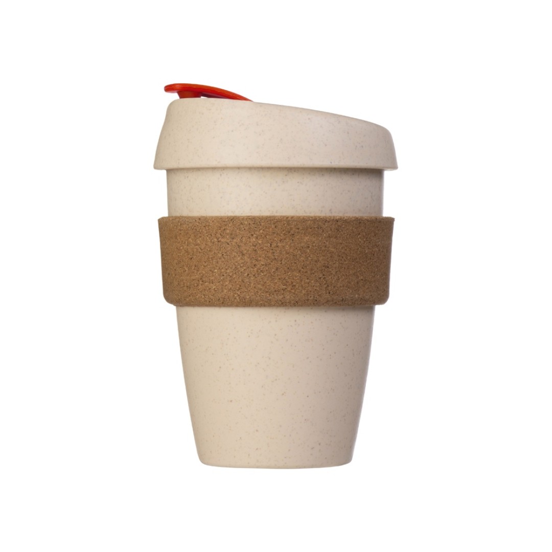 Стакан из пшеничного волокна с двойными стенками "Pino", красный