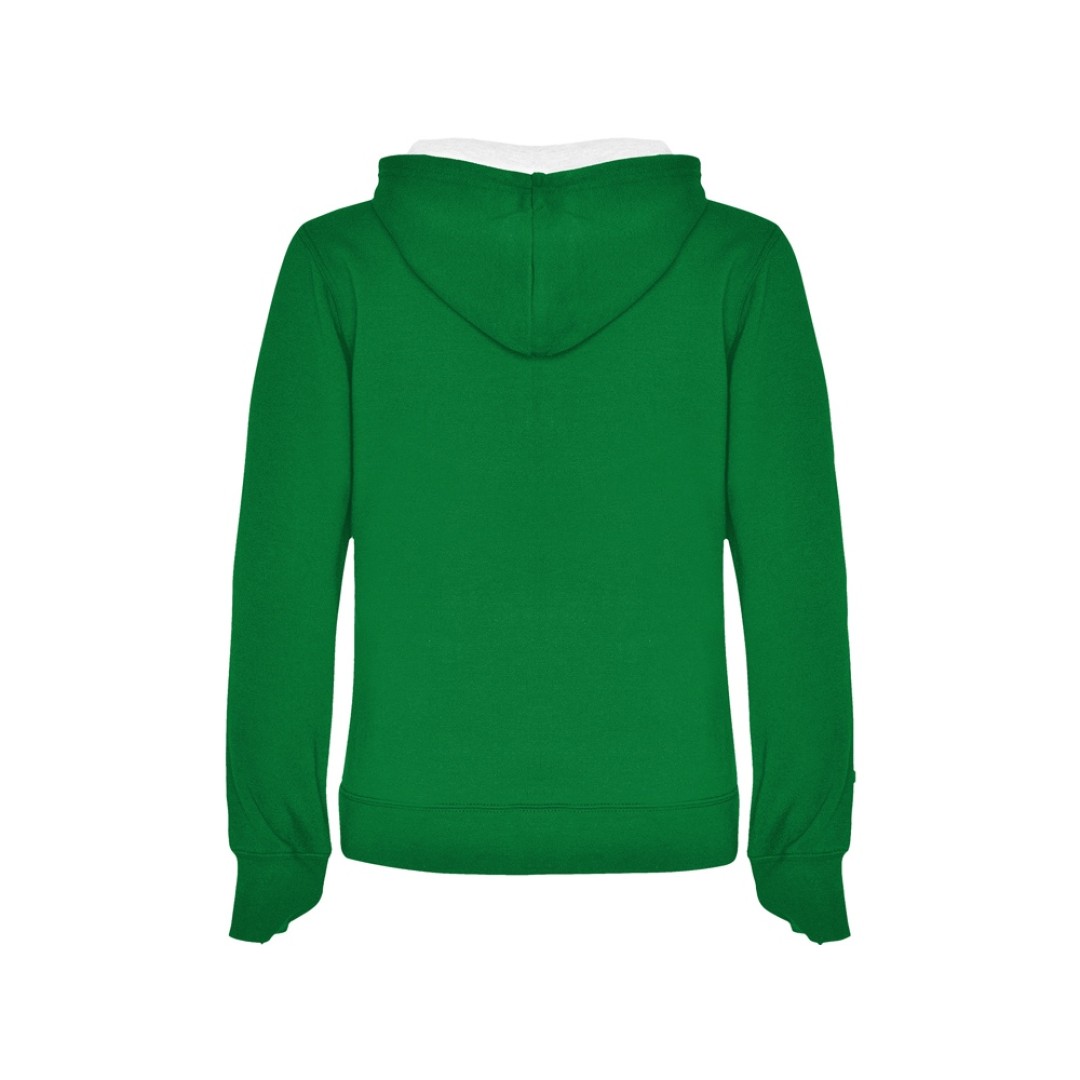 Толстовка с капюшоном "Urban" женская, зеленый/белый