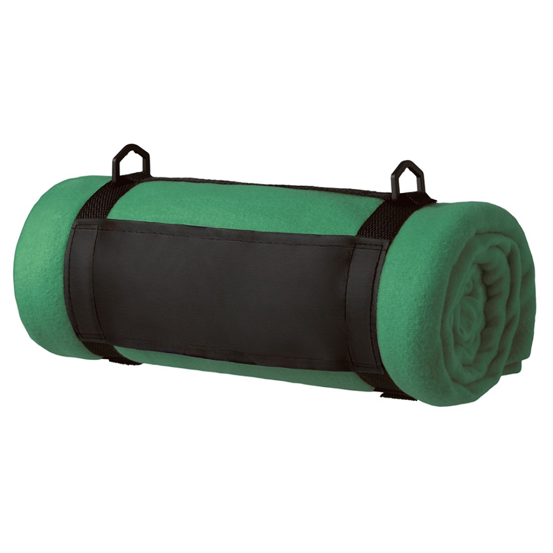 Плед «Нежность» с плечевым ремнем, зеленый