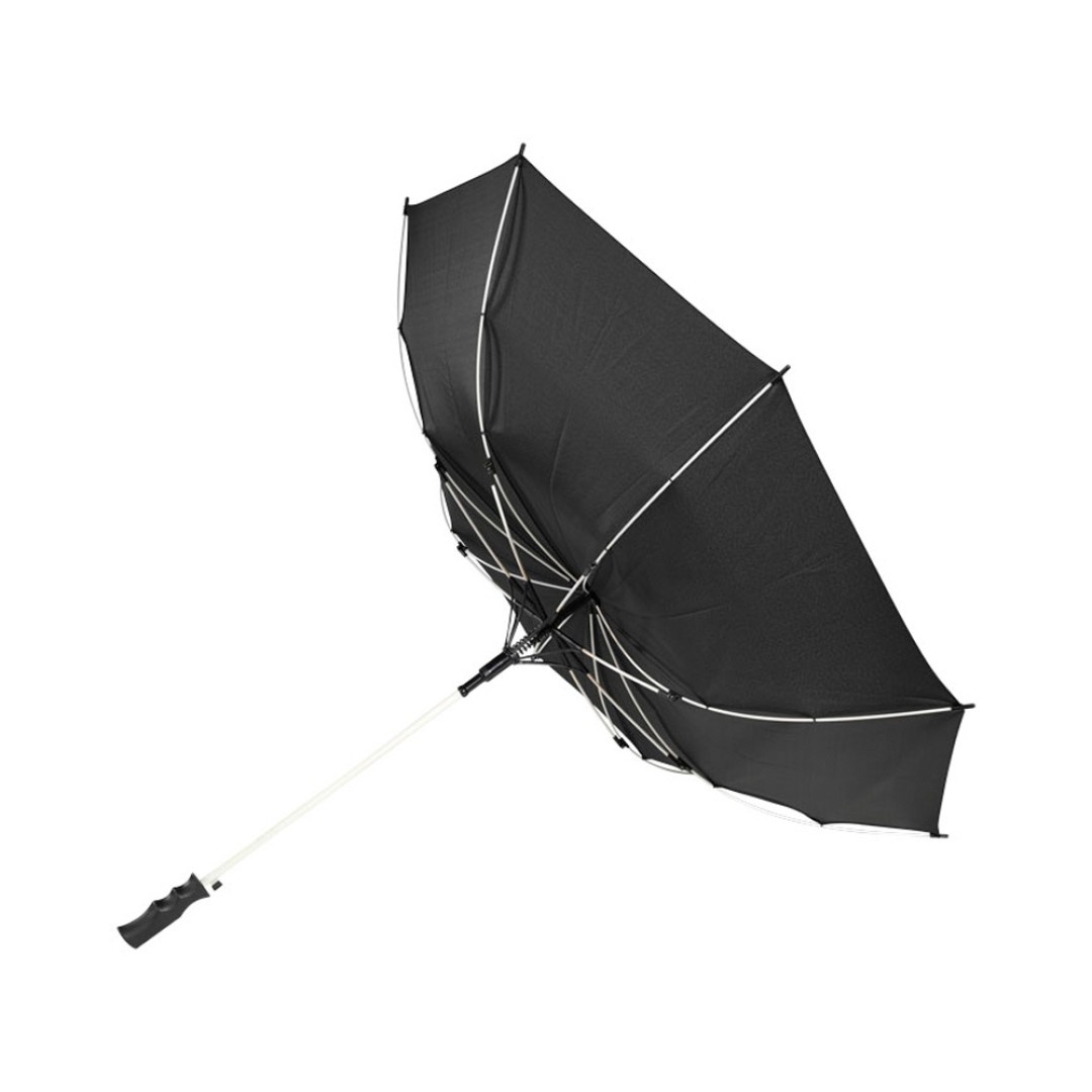 Зонт-трость "Spark" полуавтомат 23", черный/белый