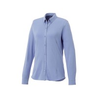 Женская рубашка Bigelow из пике с длинным рукавом, светло-синий