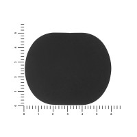 ПАТЧ ОВАЛ soft-touch (чёрный) 6,0 х 5,0 см