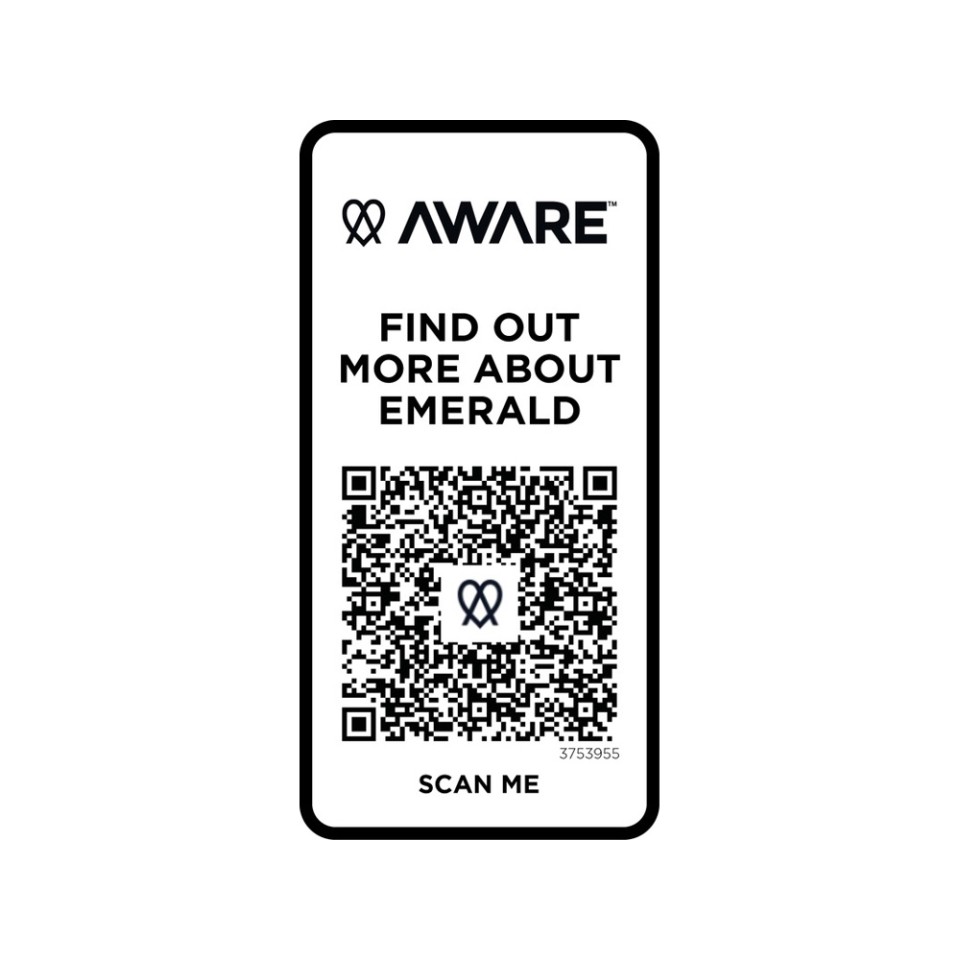 Emerald поло унисекс с коротким рукавом из переработанных материалов Aware™. - Нейви