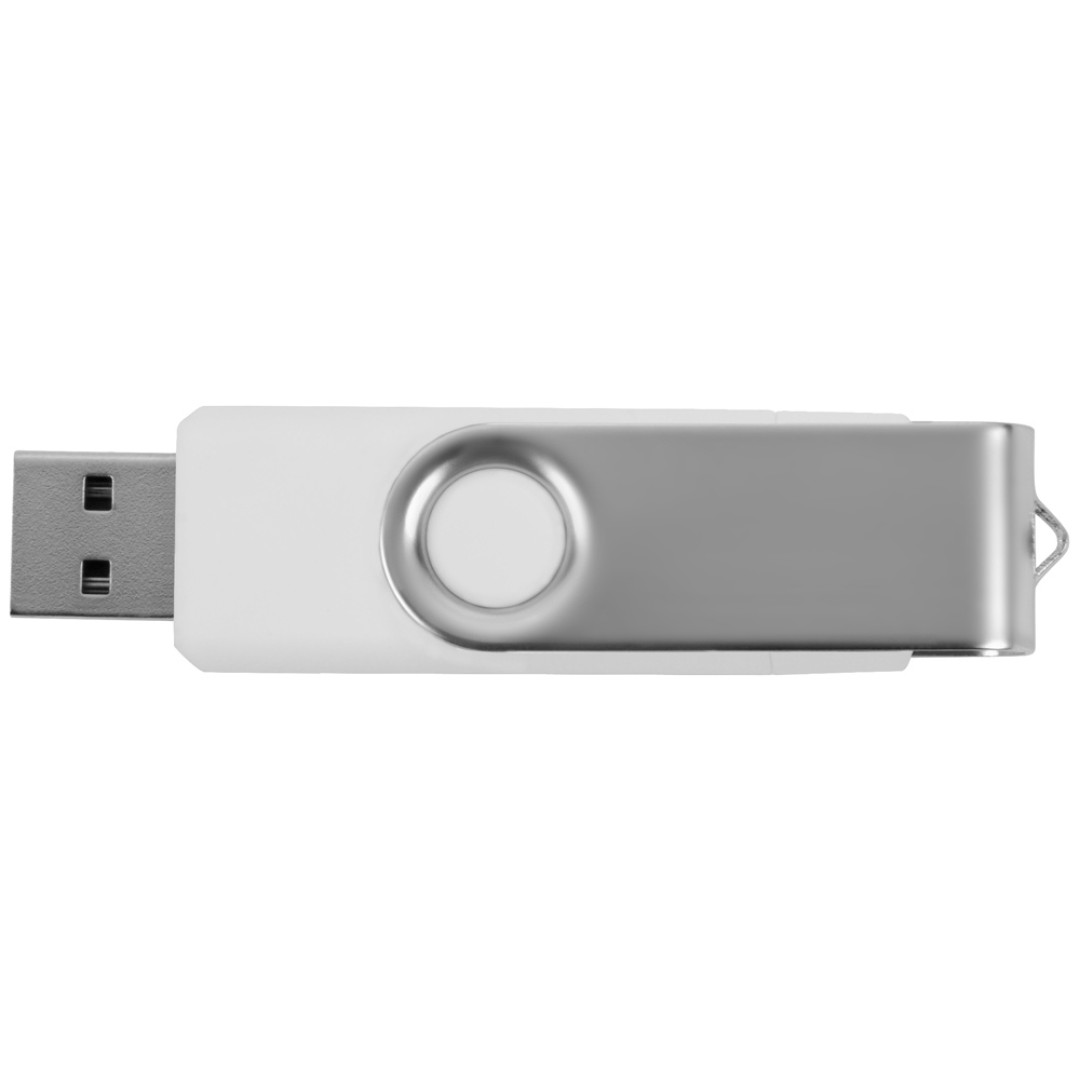 USB/micro USB-флешка 2.0 на 16 Гб «Квебек OTG», белый