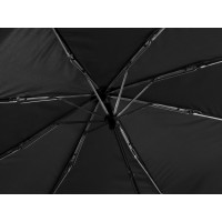 Зонт «Picau» из переработанного пластика в сумочке, черный