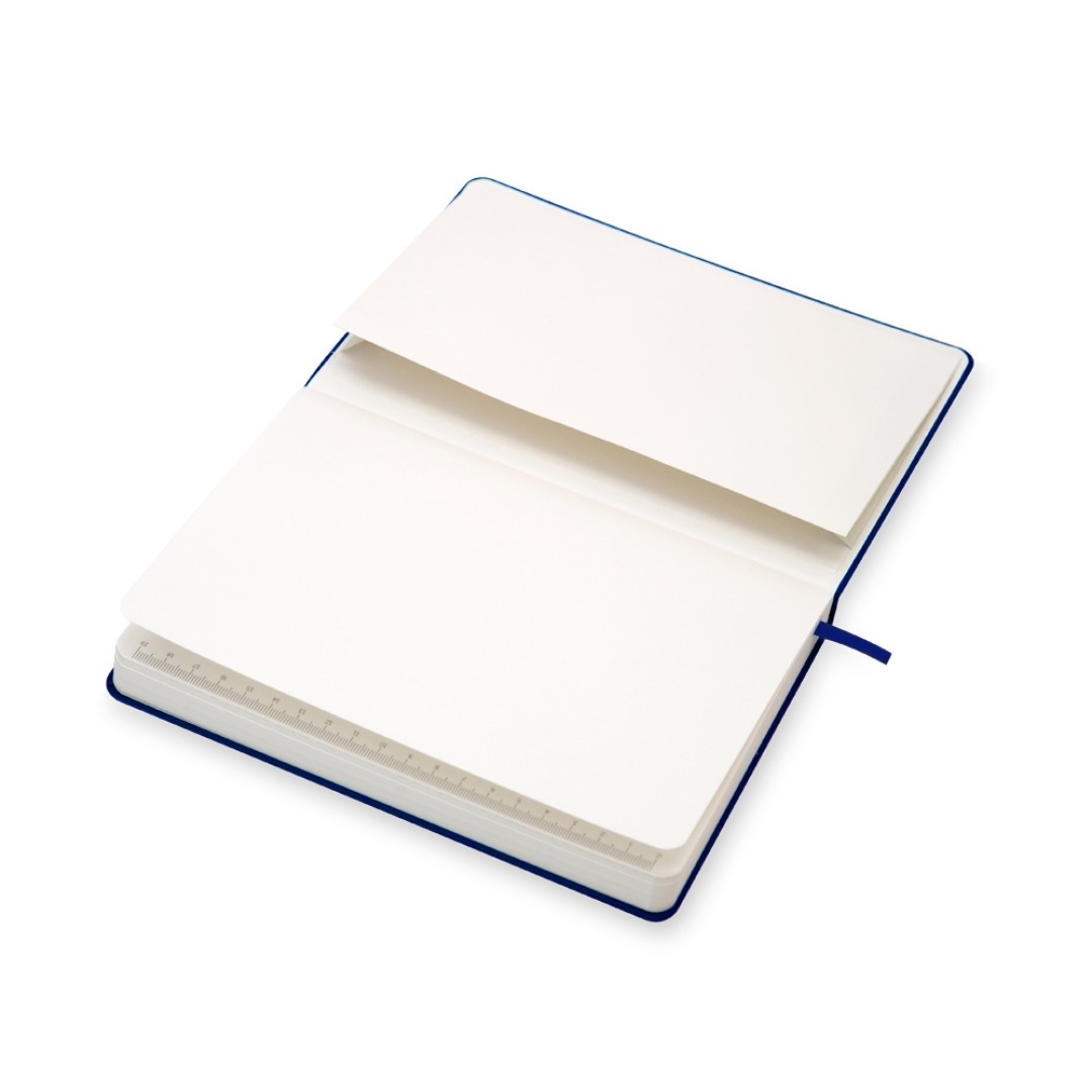 Бизнес-блокнот "С3" софт-тач с магнитом, твердая обложка, 128 листов, темно-синий