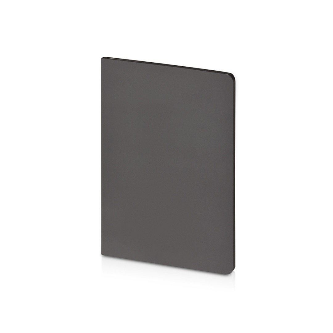 Бизнес-тетрадь А5 "Pragmatic Contrast", 40 листов в клетку, серый с черным срезом