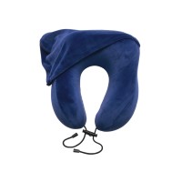 Подушка с эффектом памяти, с капюшоном "Dream Hood", синий