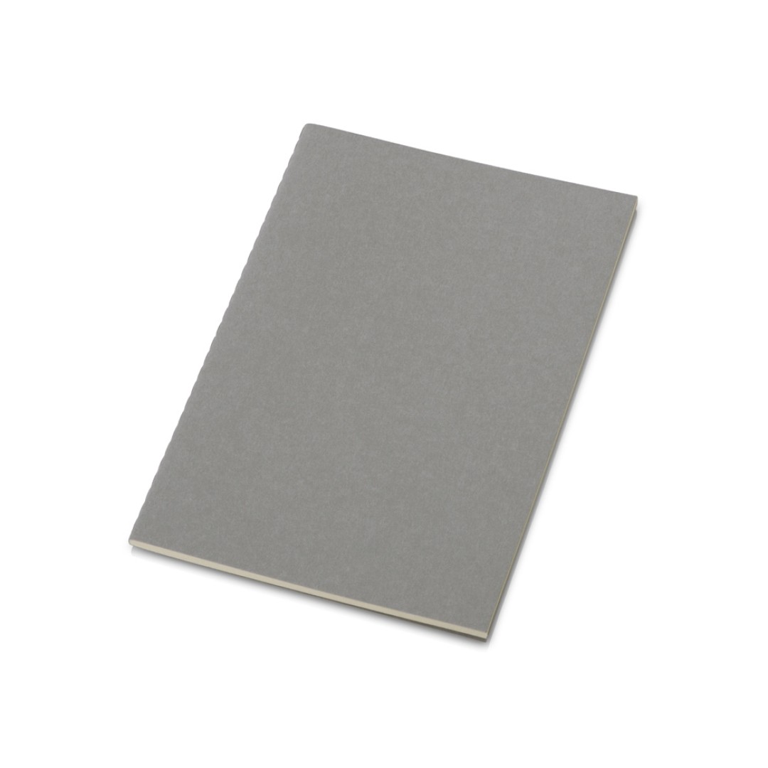 Блокнот "Monet", гибкая обложка A5 из моющегося крафта, 32 листа, серый