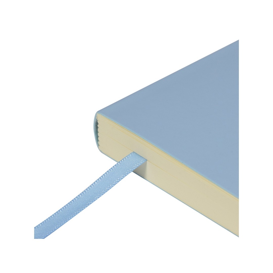 Скетчбук "Sketch & Art" в мягком переплете 145х145 мм, 100 л. бежевой бумаги 100 гр., голубой