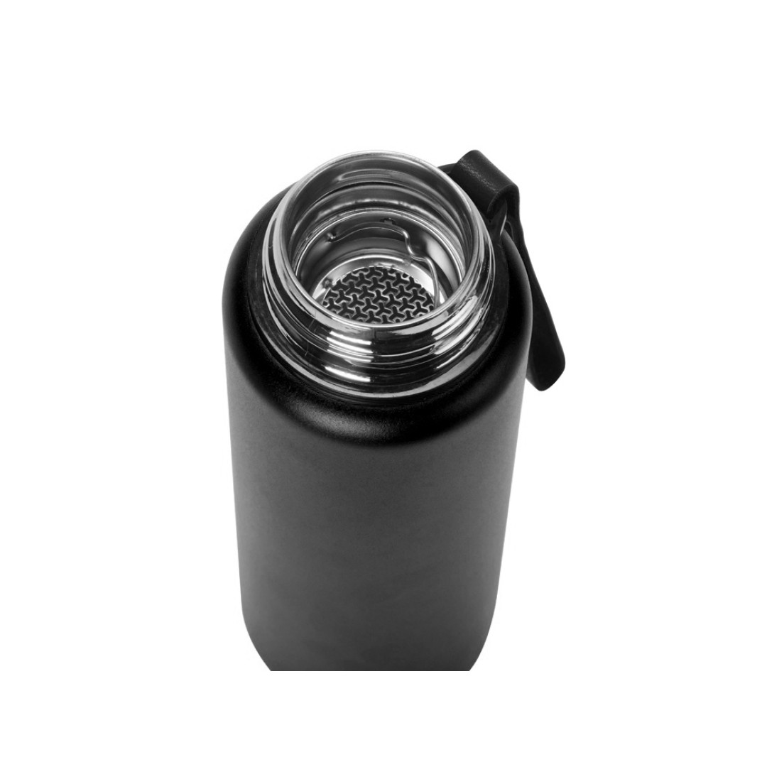 Вакуумный термос "Story" c покрытием powder, черный