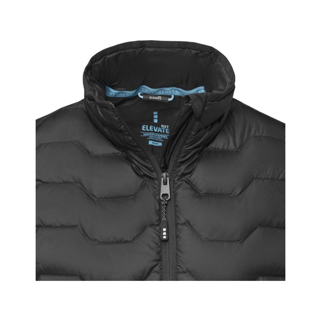 Женская утепленная телогрейка Epidote из материалов, переработанных по стандарту GRS - сплошной черный