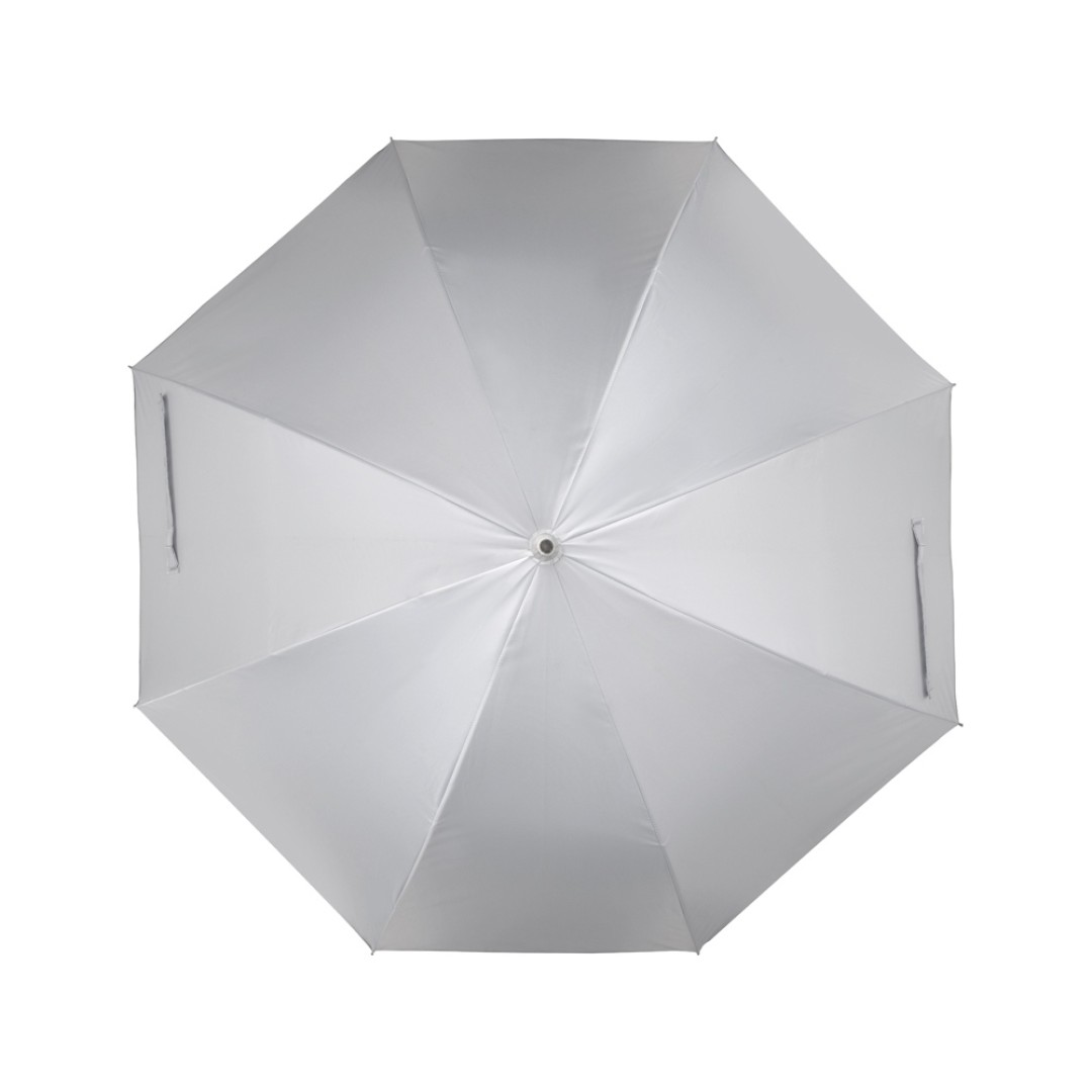 Зонт-трость полуавтомат "Майорка", серебристый