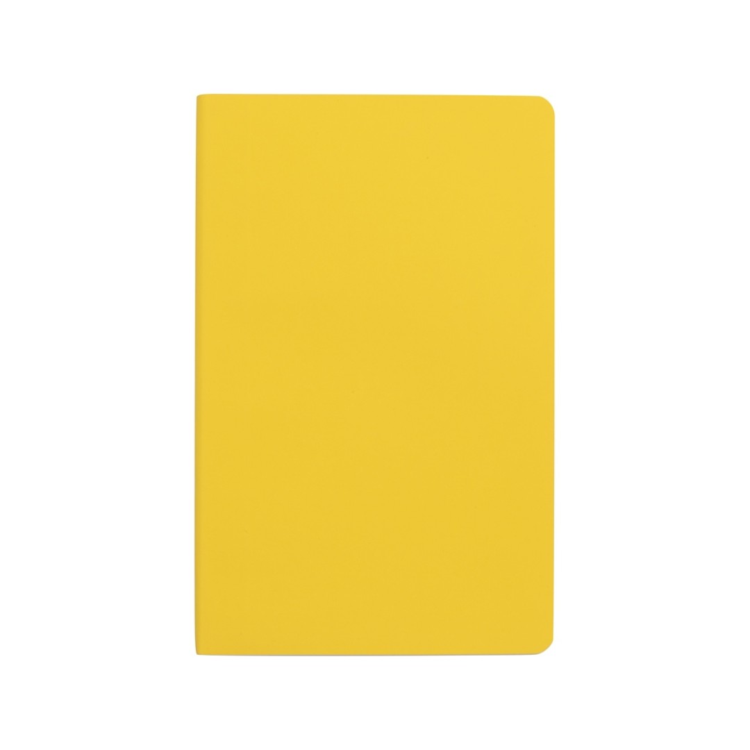 Блокнот А5 "Softy" 13*20,6 см в мягкой обложке, желтый (Р)