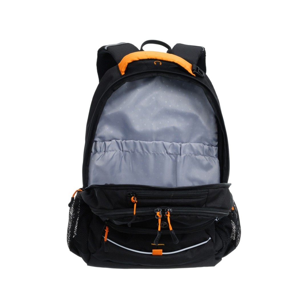 Рюкзак TORBER ROCKIT черный/оранжевый, полиэстер/добби, 32x15x46 см, 22 л