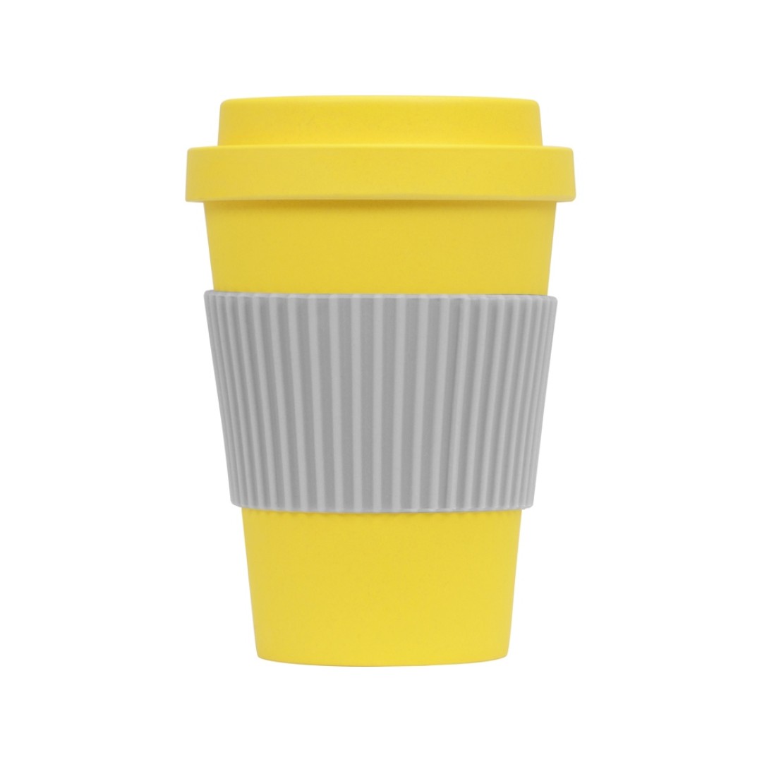 Термокружка "Muffin" из натуральных волокон, желтый