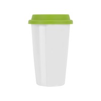 Кружка с силиконовой крышкой «Нью-Йорк» 300мл, зеленый