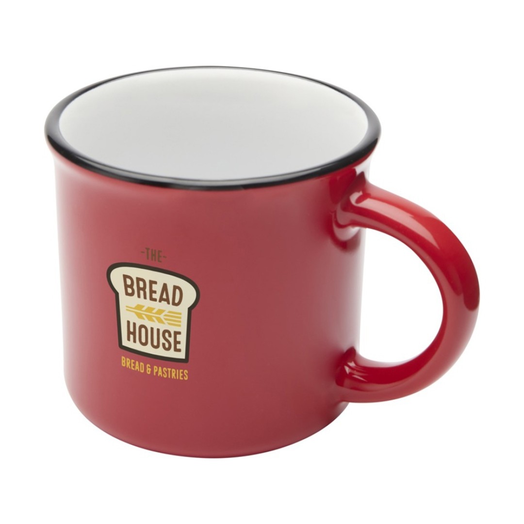 Bari керамическая кружка объемом 240 мл, красный