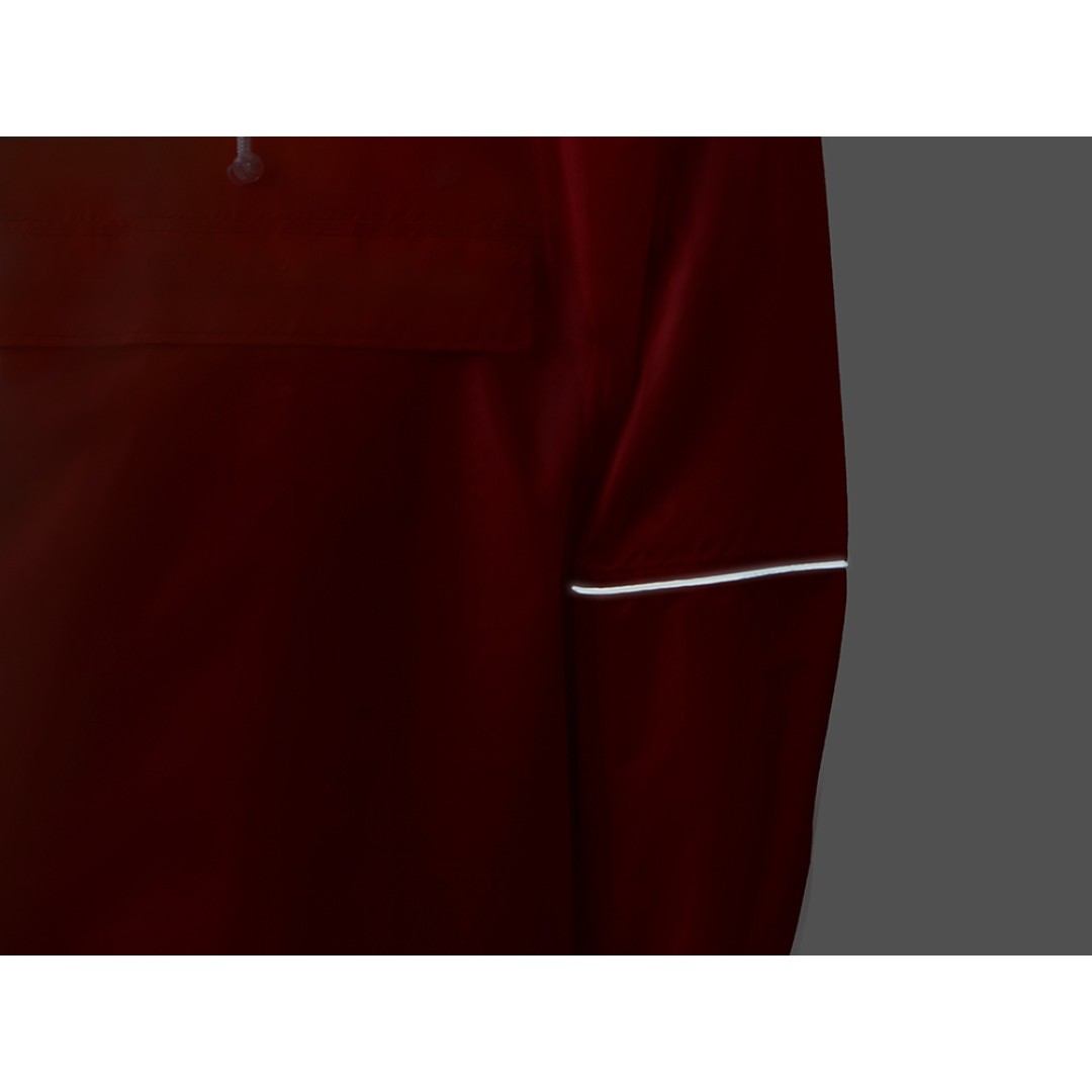 Дождевик - пончо "Galaxy" со светоотражающими элементами, красный