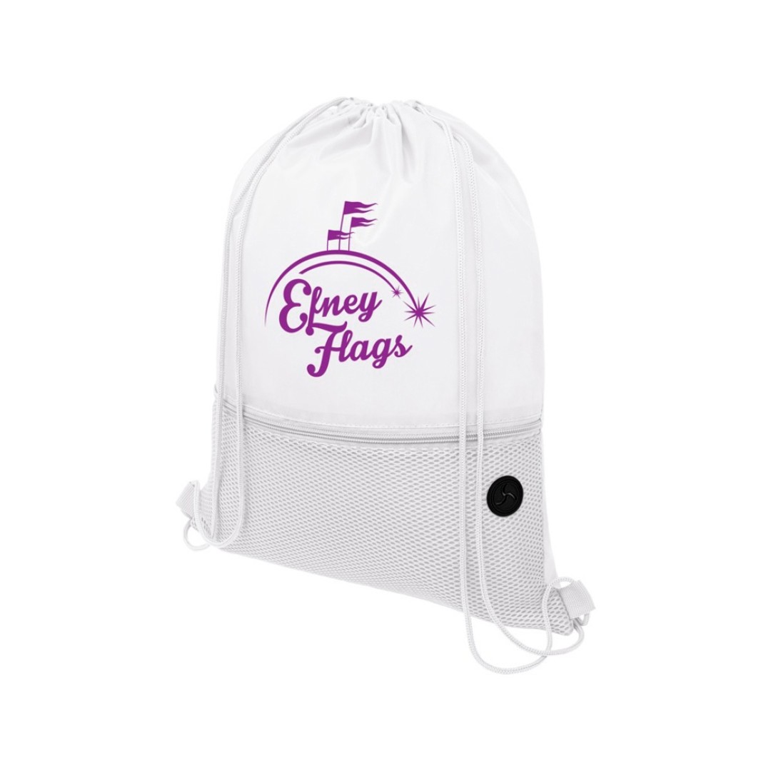 Рюкзак «Ole» с сетчатым карманом, белый