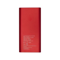 Беспроводное портативное зарядное устройство емкостью 8000 мАч Juice, красный