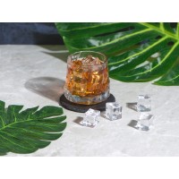 Вращающийся бокал для виски на сланцевом костере "Bromo"