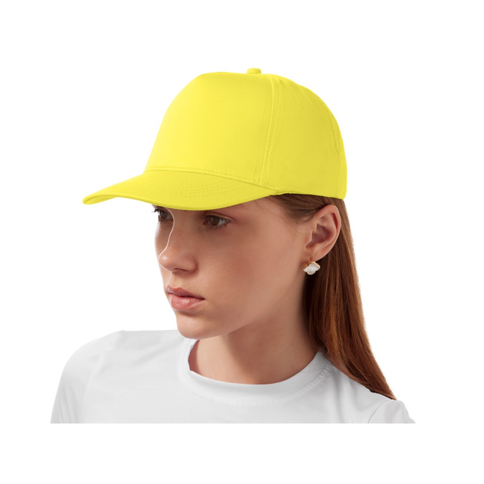 Бейсболка "Мемфис 230" 5-панельная, yellow