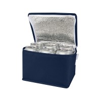 Spectrum нетканая сумка-холодильник, 4 л, на 6 банок, из переработанных материалов, синий navy