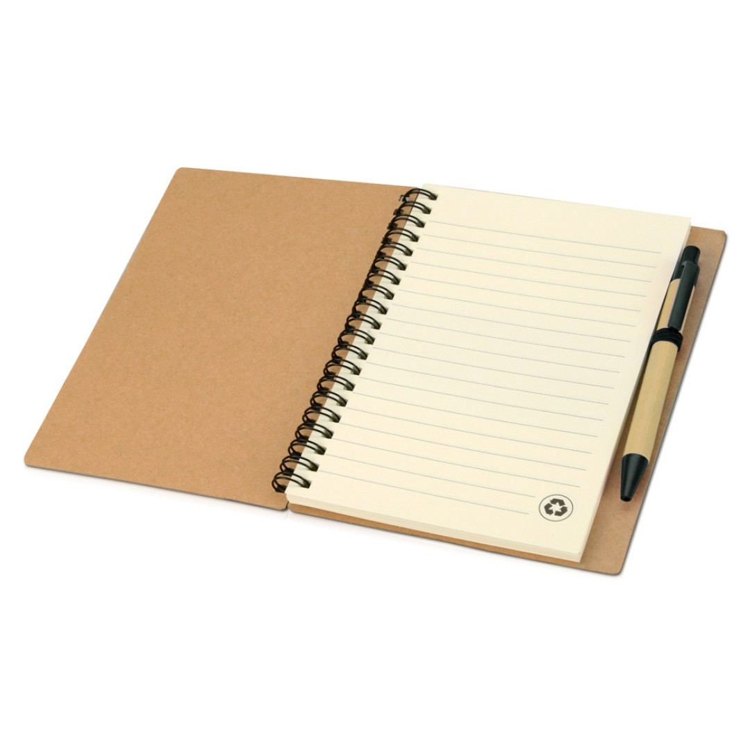 Блокнот "Helly" с ручкой, черный