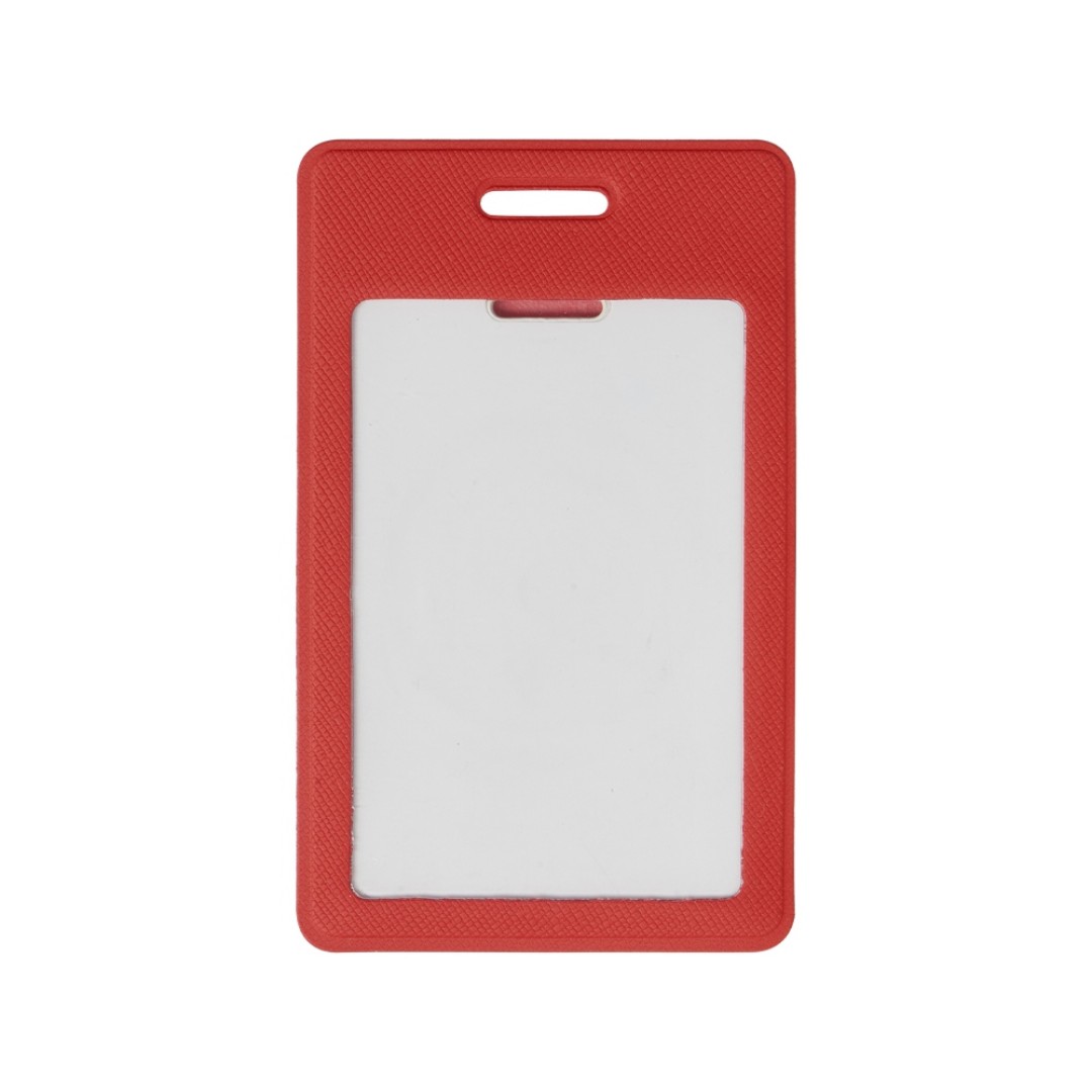 Вертикальный карман из экокожи для карты "Favor", красный