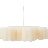 Свеча "Снежинка", молочный